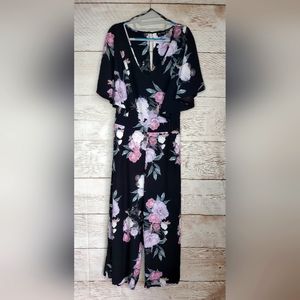 NWOT City Chic Floral Jumpsuit Plus Sz M(18)